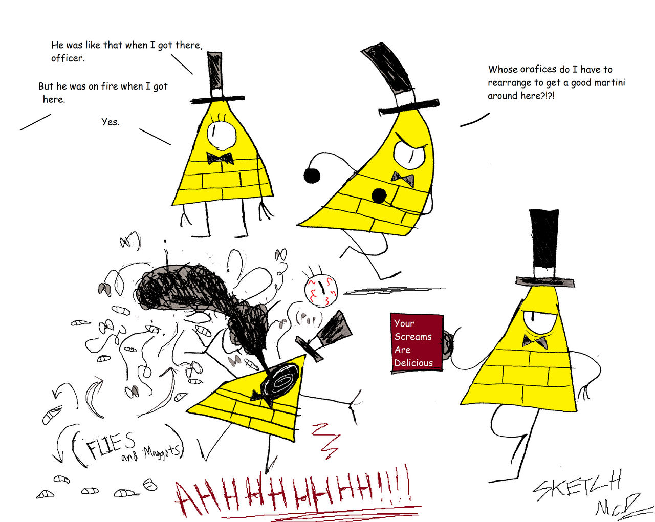 Random Bill Person More Random Bill Cipher Sketches by SketchMcDoodlez on DeviantArt