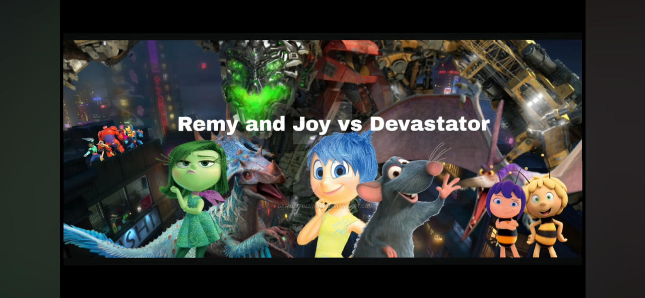 Ed And Remy Remy And Joy Vs Devastator Poster by DarkUltimaWolf on DeviantArt