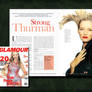 Faux Glamour Magazine Spread