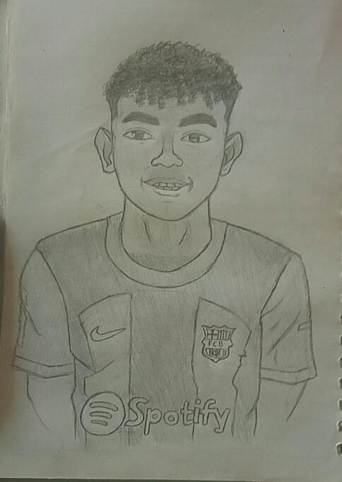 Yamal Lamine pencil art by artistforGod7 on DeviantArt