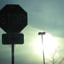 Sunshine stop sign