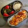 Prawns in chilli jam bento