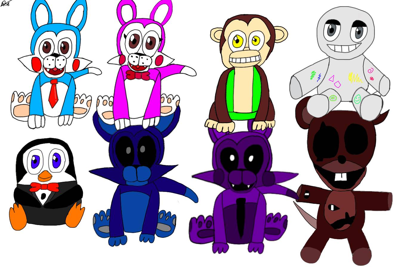 Plush five nights at Candy's by Danila2005paint on DeviantArt
