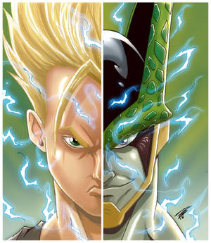 Gohan Vs Cell DBZ Colors