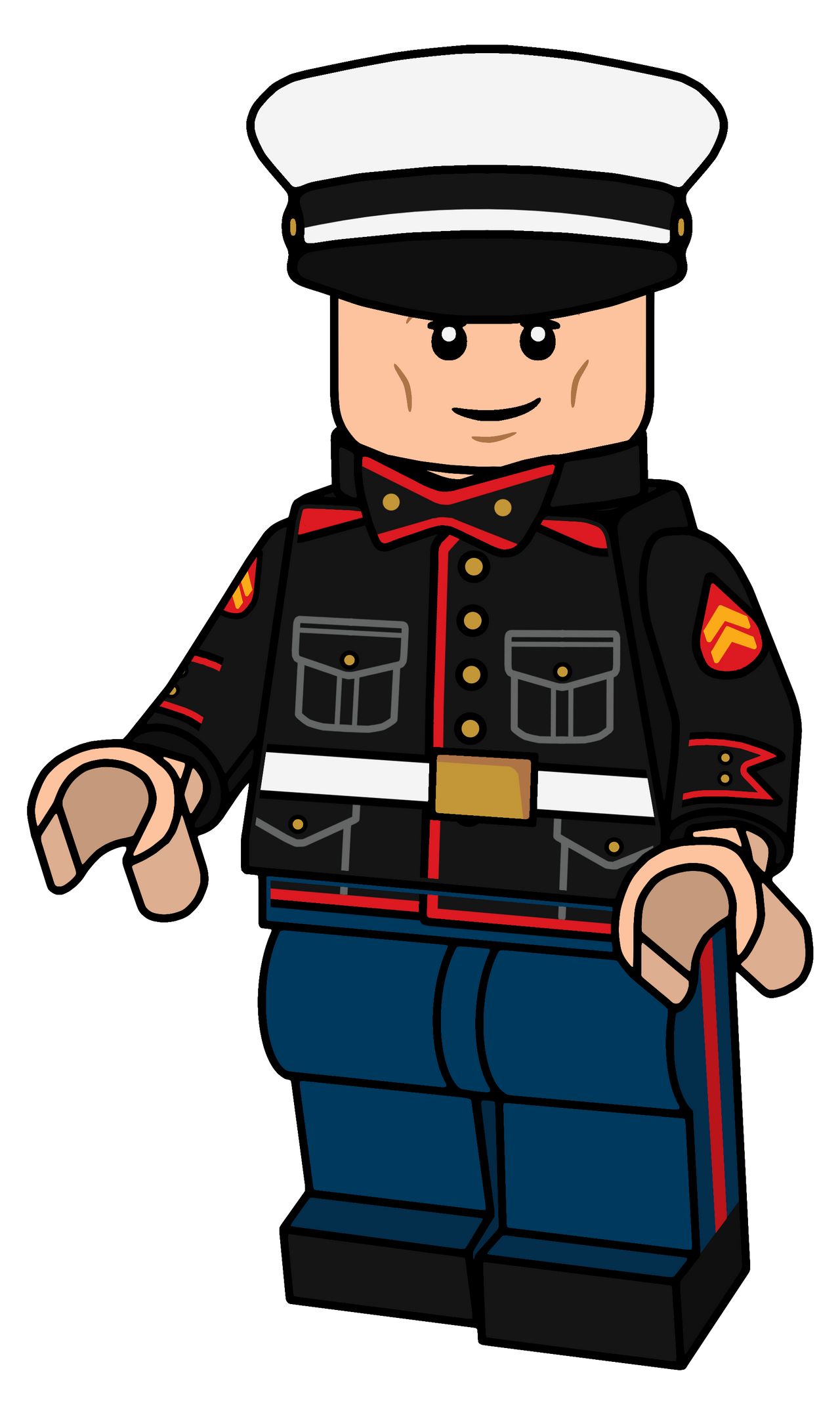 Lego marine sales in dress blues