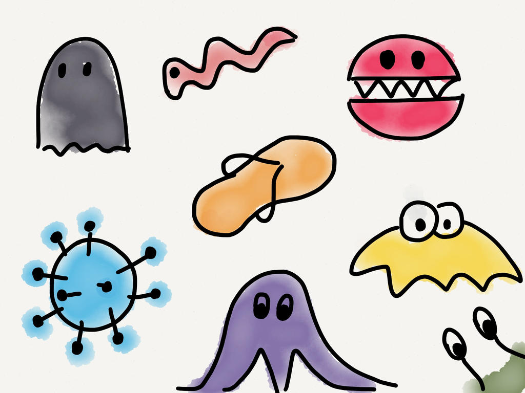 Mini monster doodles - 4 by kalavinkas on DeviantArt