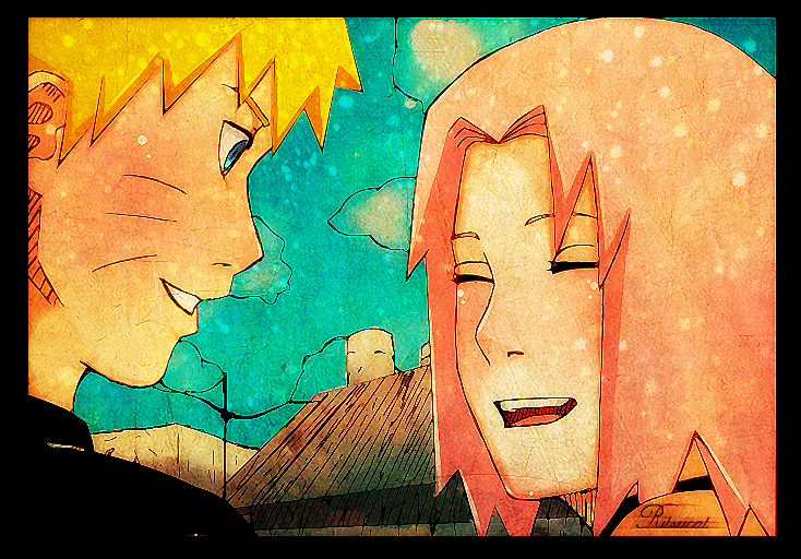 Naruto and Sakura [Color]