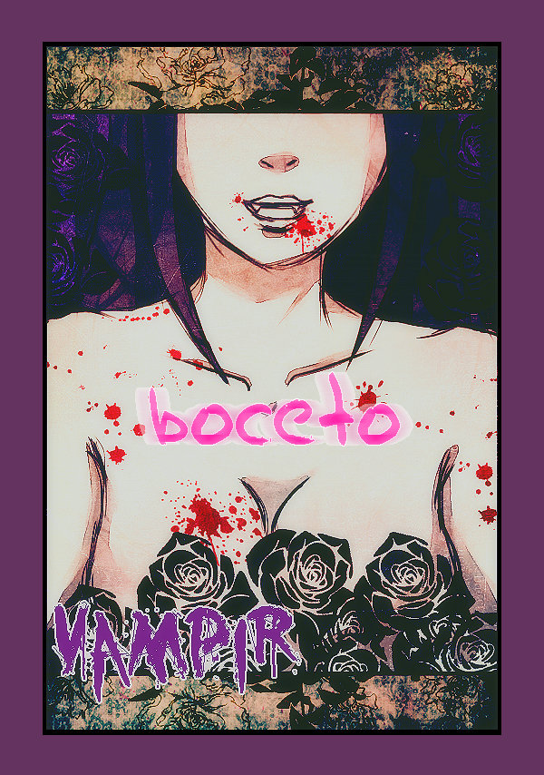 Boceto Cover Doujinshi Vampir (SasuHina)