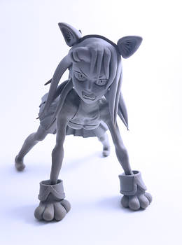 Nagataro Cat Cosplay Figurine