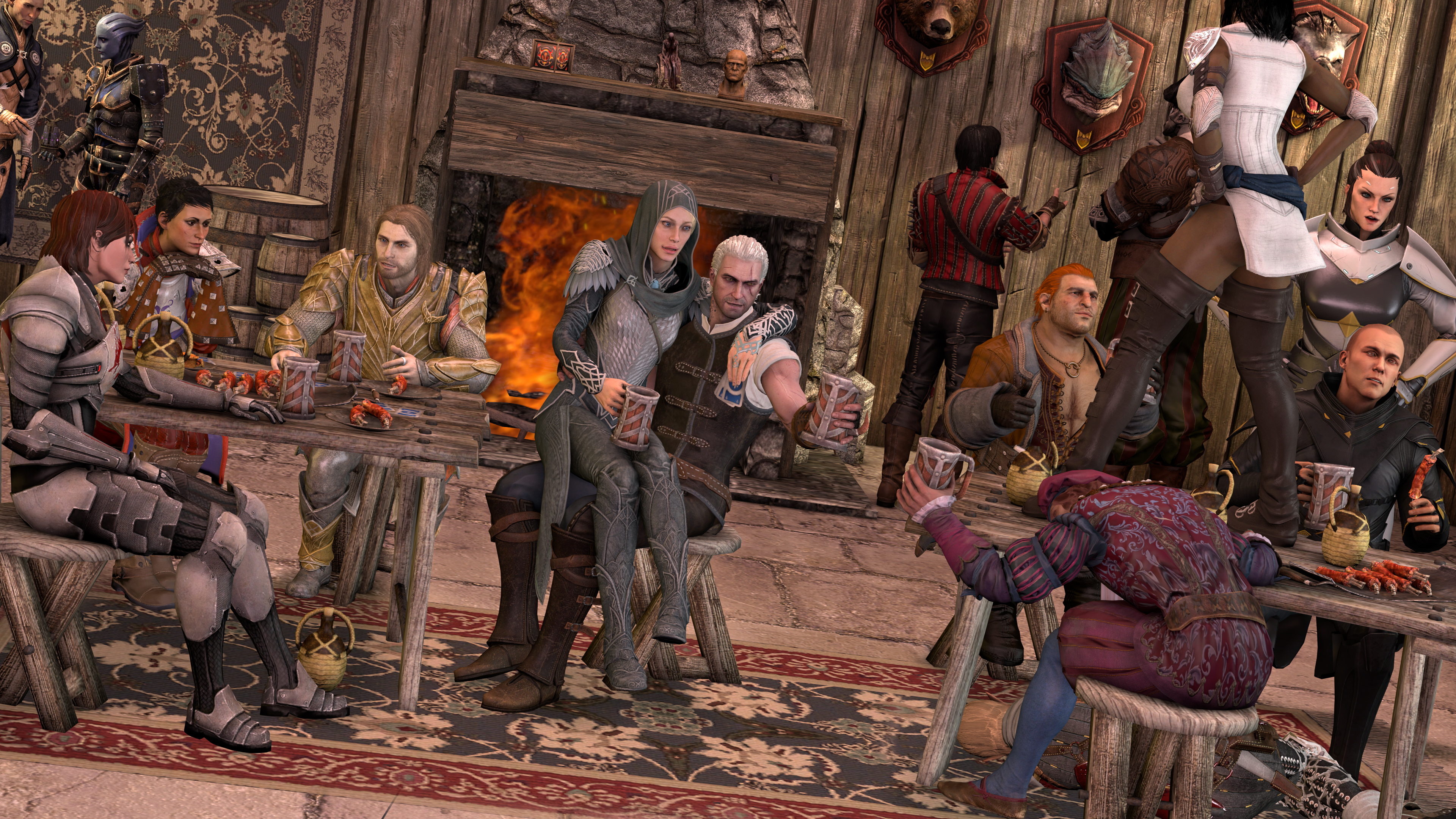 In tavern,again