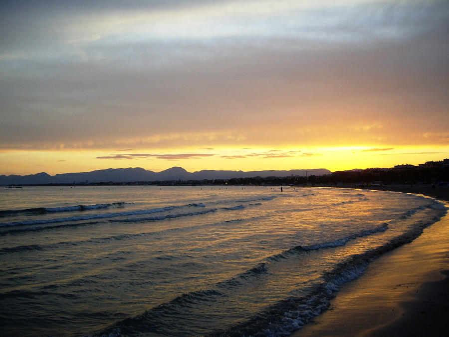 Evening beach