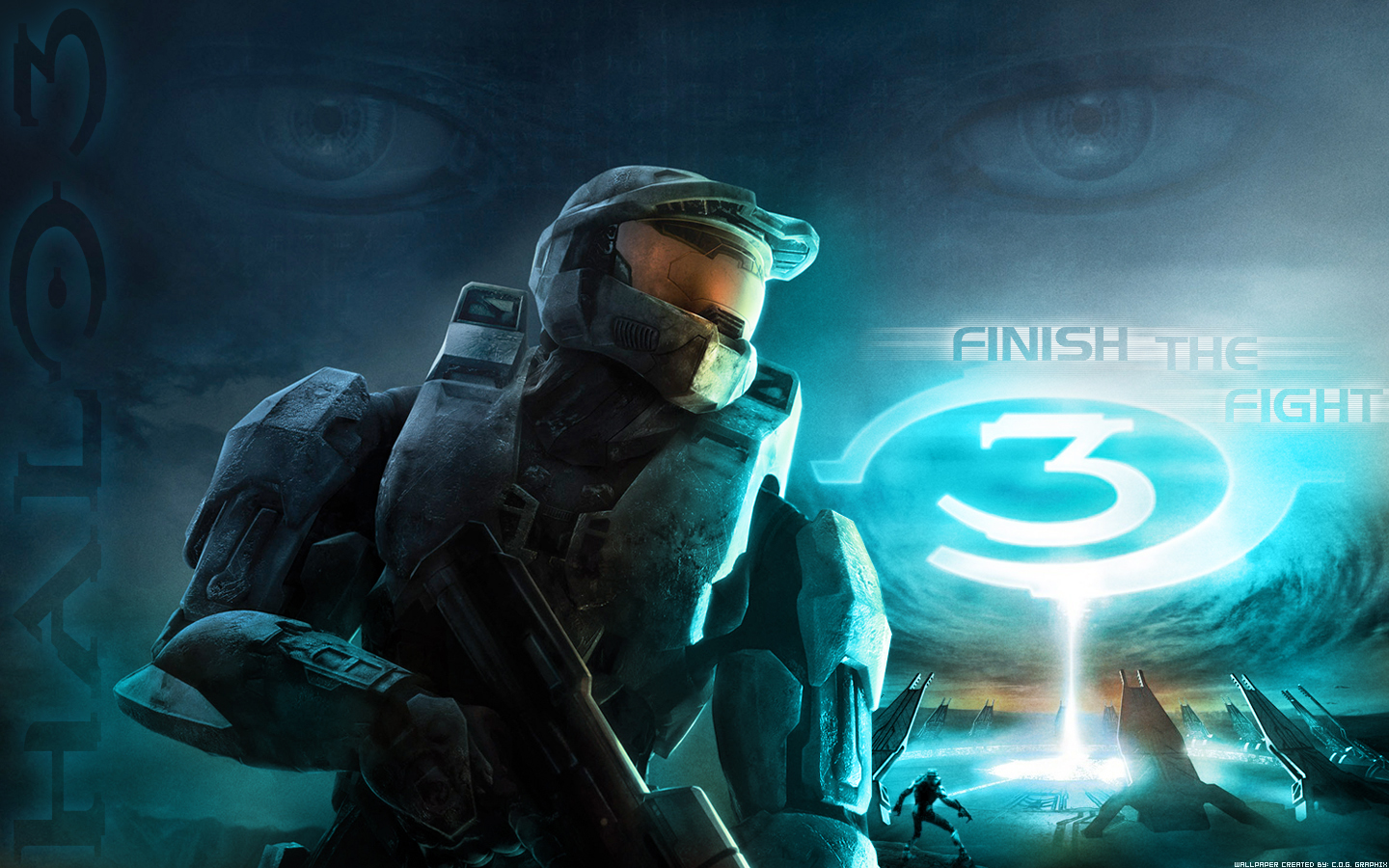 Halo 3 Wallpaper FAN ART by C0G-Graph1x on DeviantArt Halo 3 Wallpaper FAN ART by C0G-Graph1x on DeviantArt