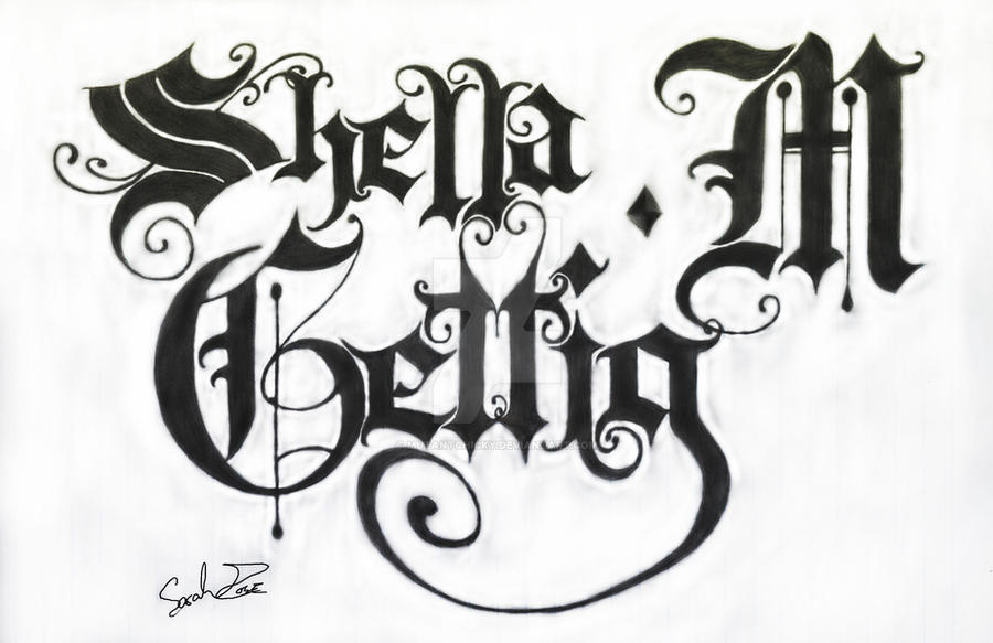 gothic lettering by MutantChicky on DeviantArt