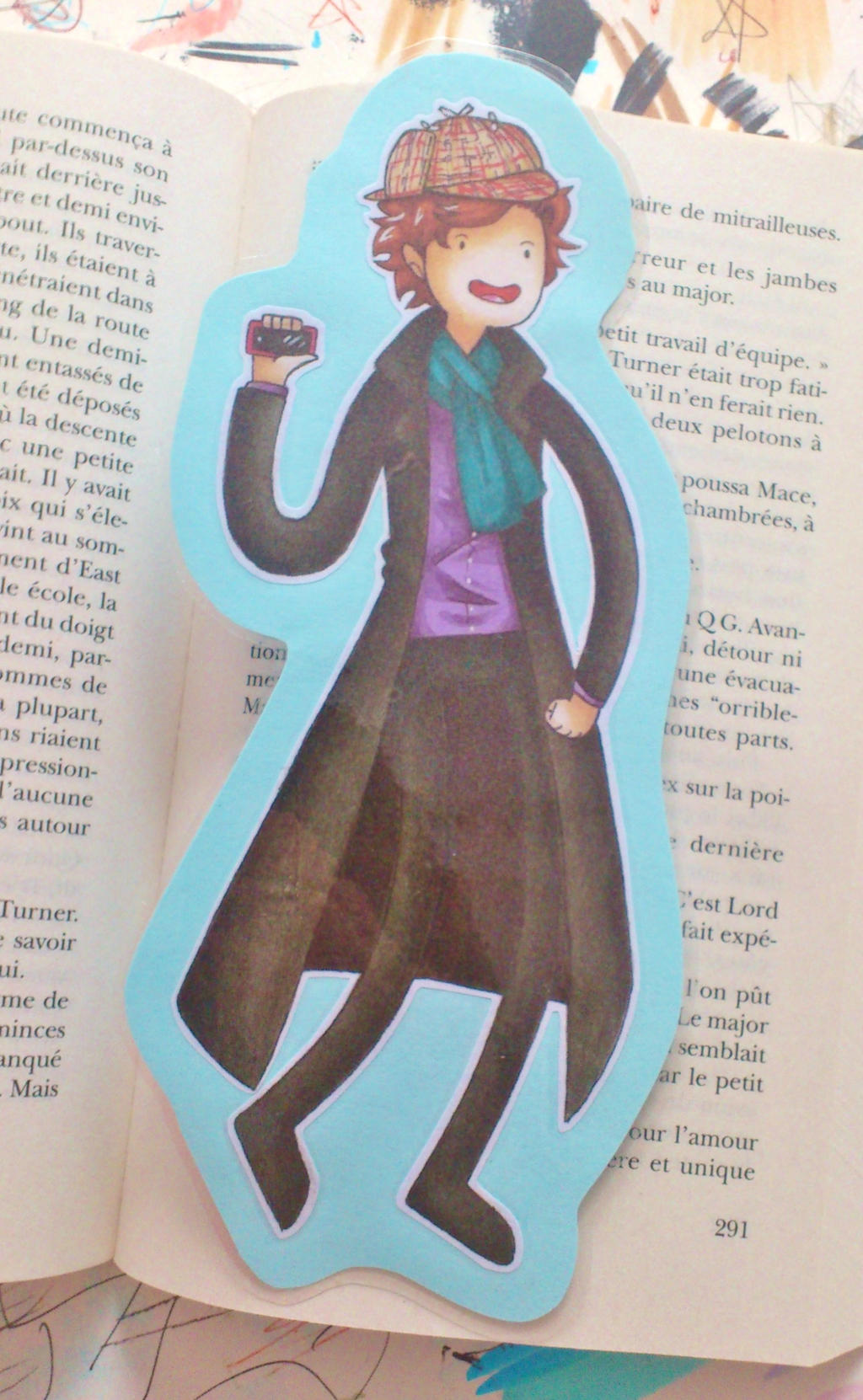 Adventure Time/Sherlock Bookmark