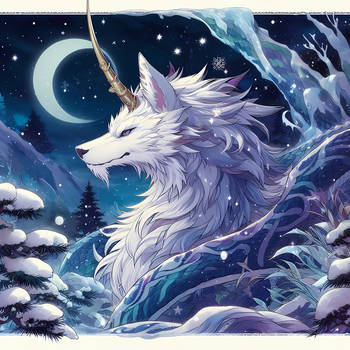 Fantastic Creatures Horned Wolf Luna Lacio