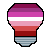 F2U Lesbian Pride Lightbulb Icon
