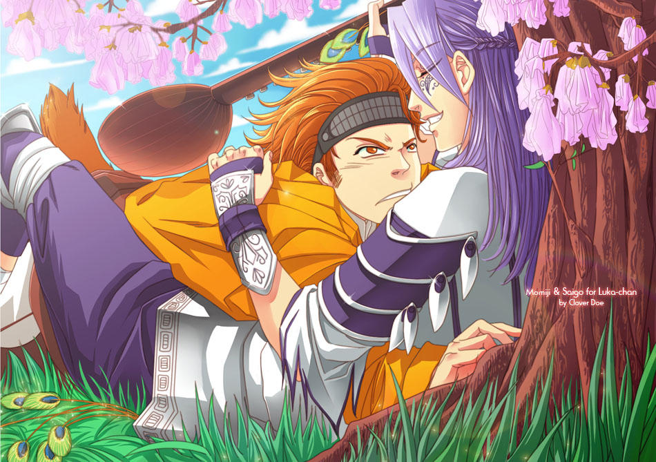 ::Commish:: Momiji+Saigo by CloverDoe
