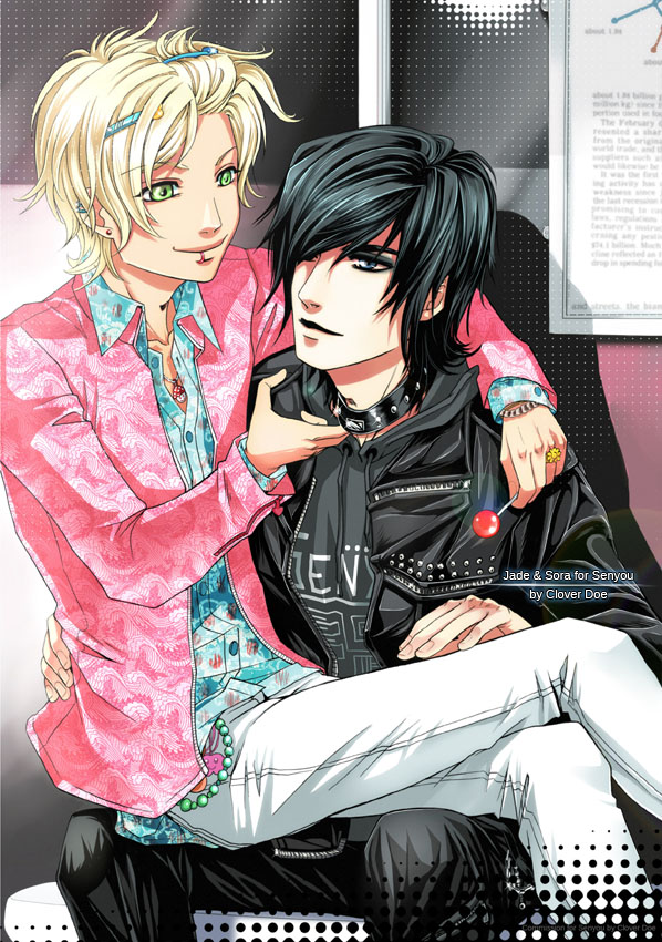 ::Commish:: Jade+Sora for Senyou by CloverDoe
