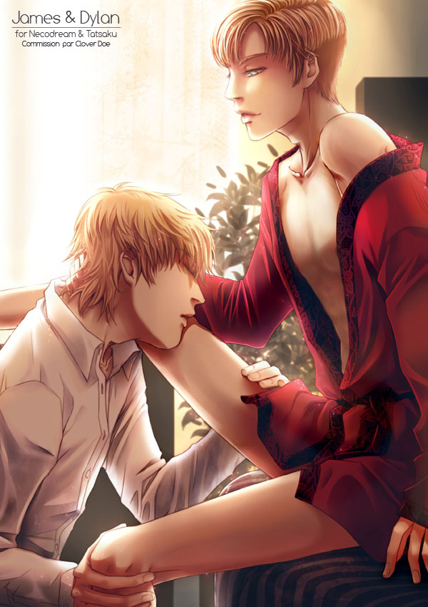 The red dressing gown by CloverDoe