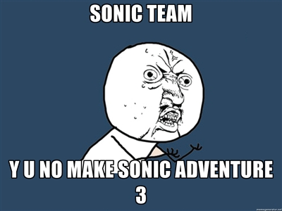 This is for you, Sonic Team