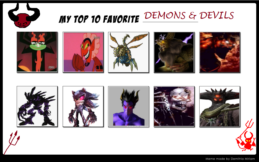 DrEarthwormRobontik's Top 10 Favorite Demons by DrEarthwormRobotnik on ...