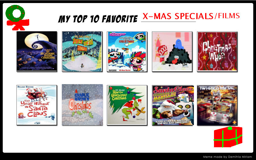 Dr. Earthworm Robotnik's Top 10 Christmas Speicals