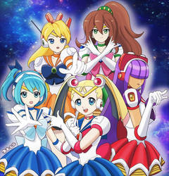 Rockman Girls as Sailor Senshi