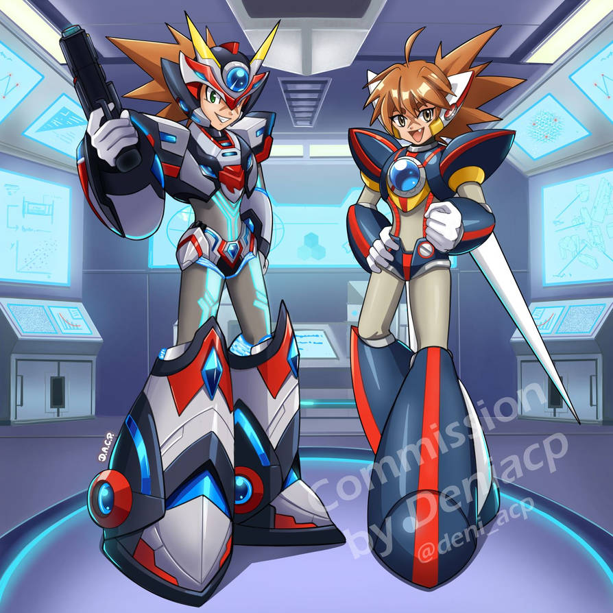 Axl X Dive Armor (Commission) by Deniacp on DeviantArt