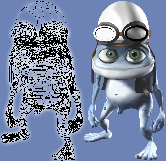 Crazy frog Malla Illustrator