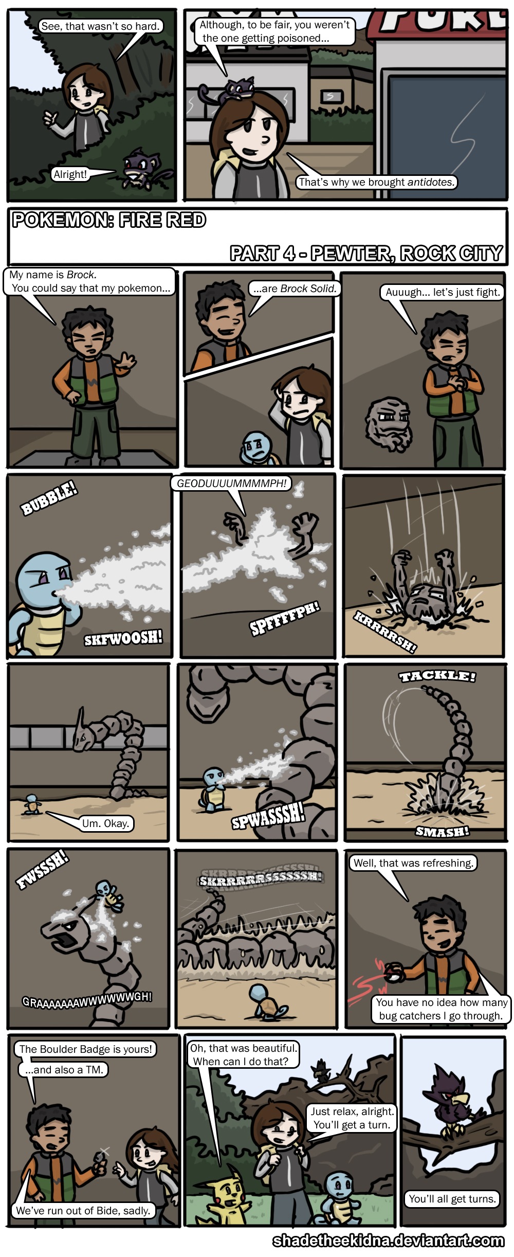 Fire Red Nuzlocke, Part Four by ShadeTheEkidna on DeviantArt