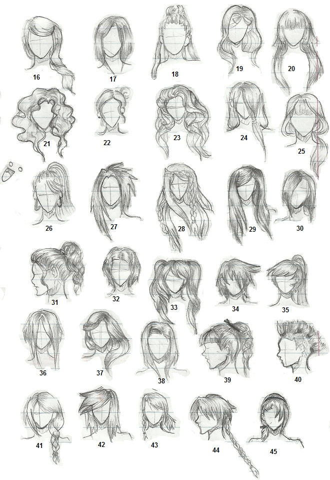 Hairstyles 2 by TapSpring-352 on DeviantArt