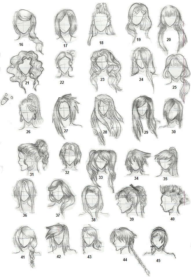 Hair Reference 1 by Disaya on deviantART  Anime drawings, Drawings,  Drawing tutorial