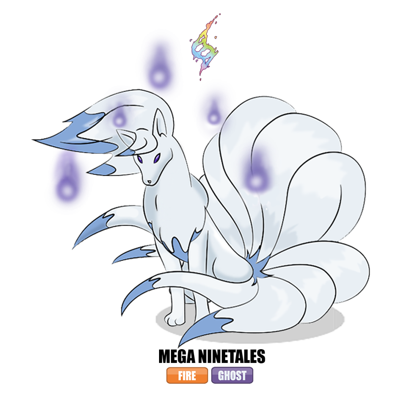Mega 9 Tails #038 Mega Ninetales by Otchono on DeviantArt