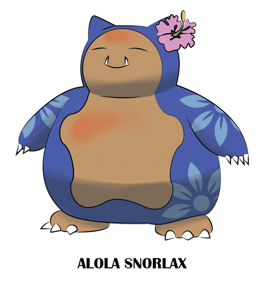 143 Alola Form Snorlax by Otchono on DeviantArt