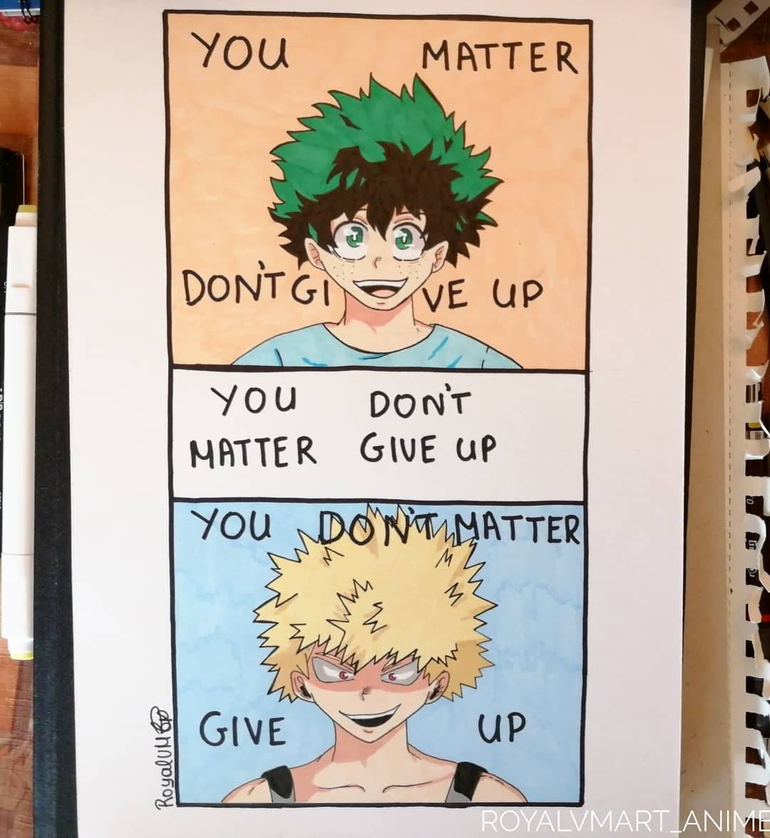 Midoriya and Bakugou meme by royalvmart on DeviantArt