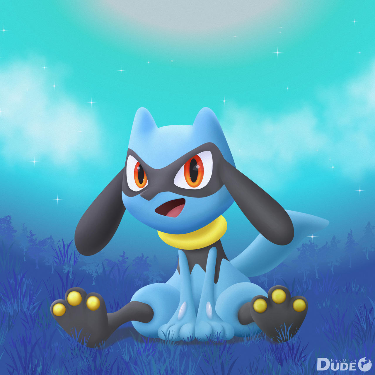 Starbound Riolu Riolu Moonlight by DudeRedBlue on DeviantArt