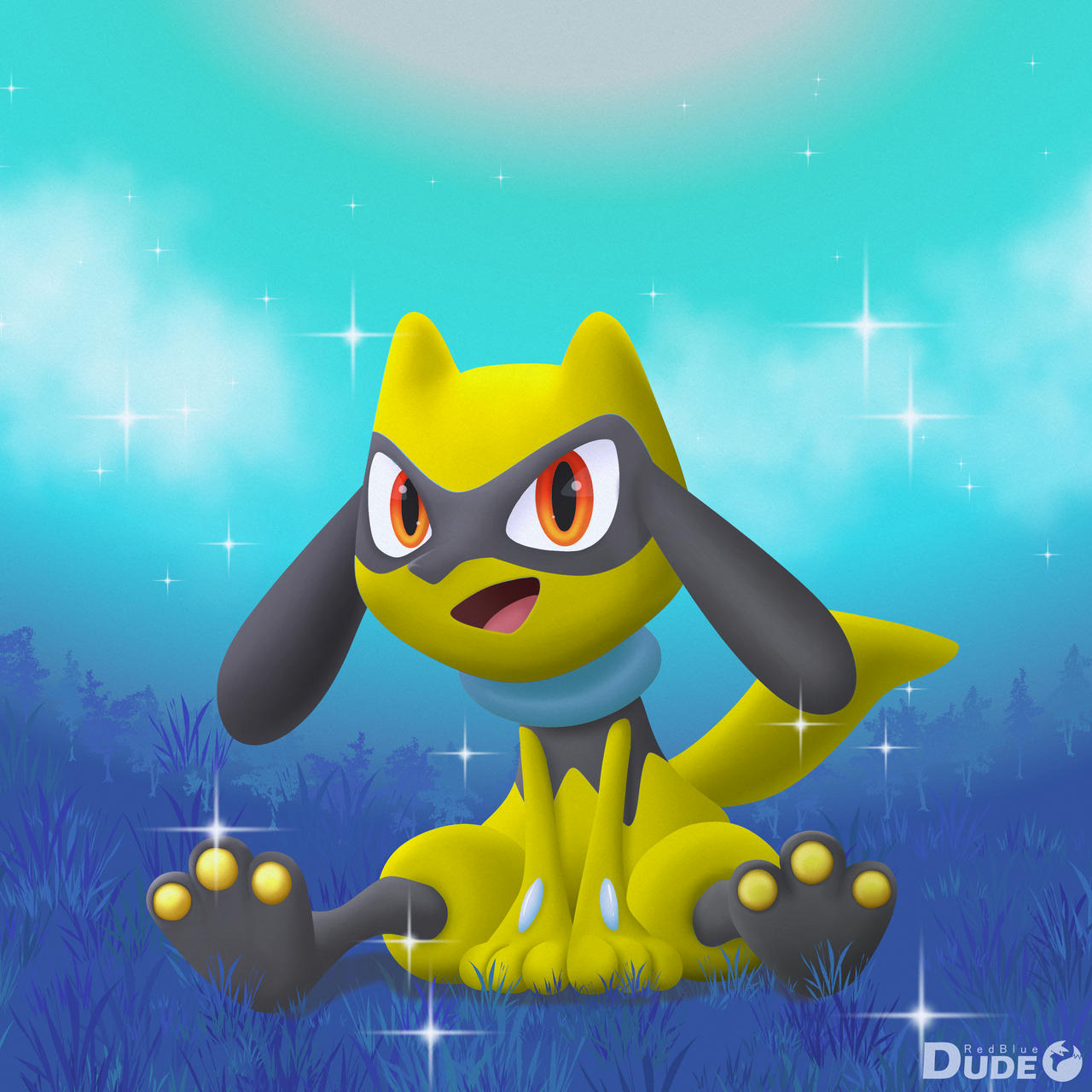 Riolu Moonlight Shiny by DudeRedBlue on DeviantArt