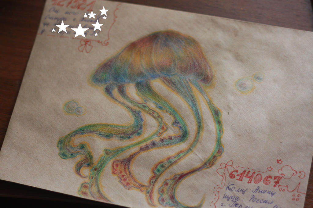 Lovely jellyfish (envelope)