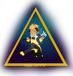 Bill Cipher Chibi ::COMMISSION:: by SugarPhonics