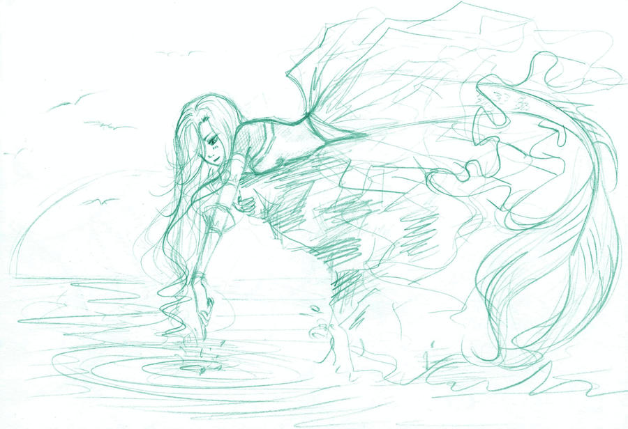 mermaid sketch