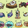 Neko Atsume Adoptables - 5 points