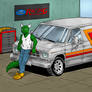 RyuDraco1 character with car