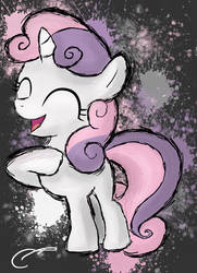 Sweetie Belle Fighting is Magic