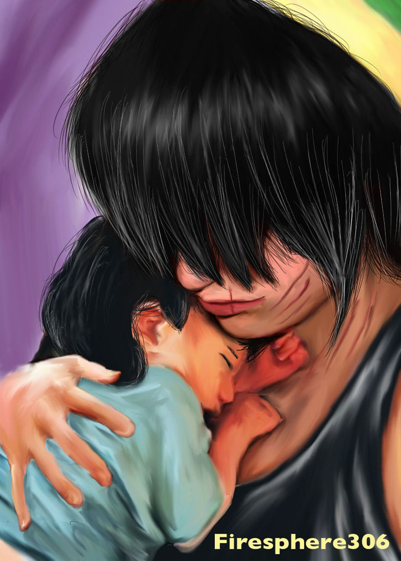 She's Somebody's Hero-Toph and Lin Painting