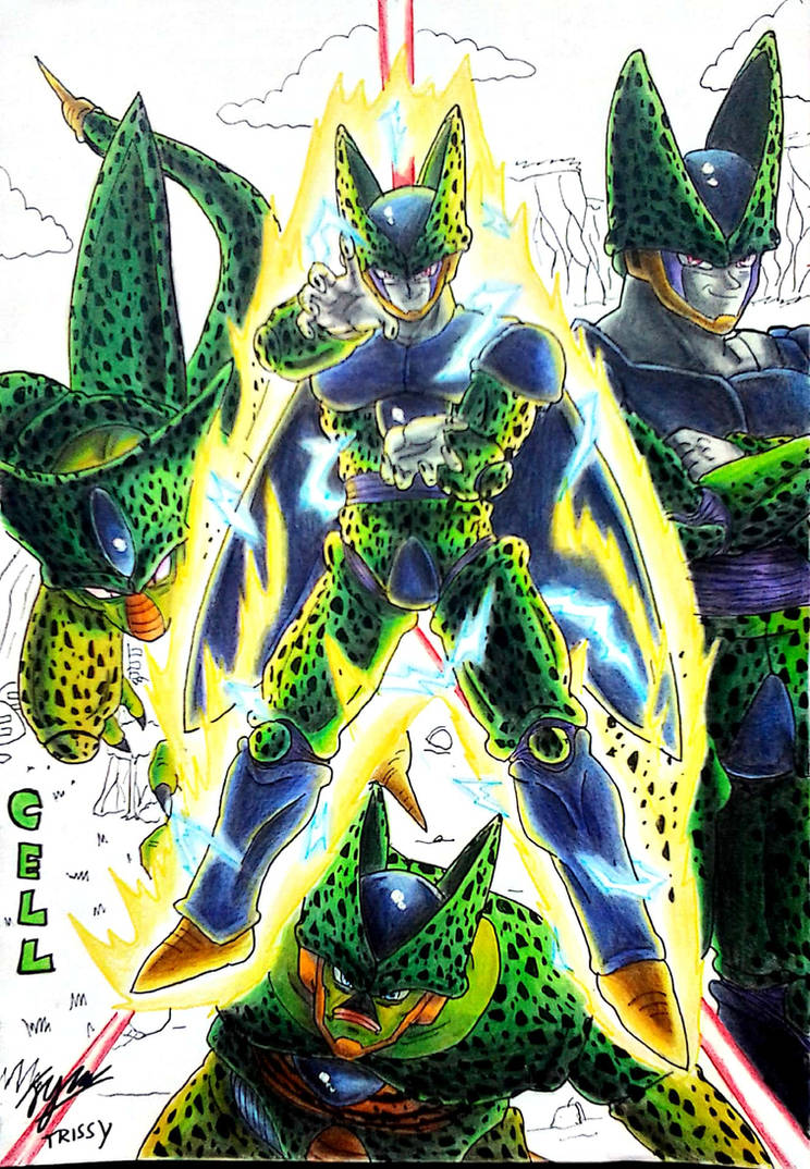 Cell's Evolutions by MightyX39 on DeviantArt