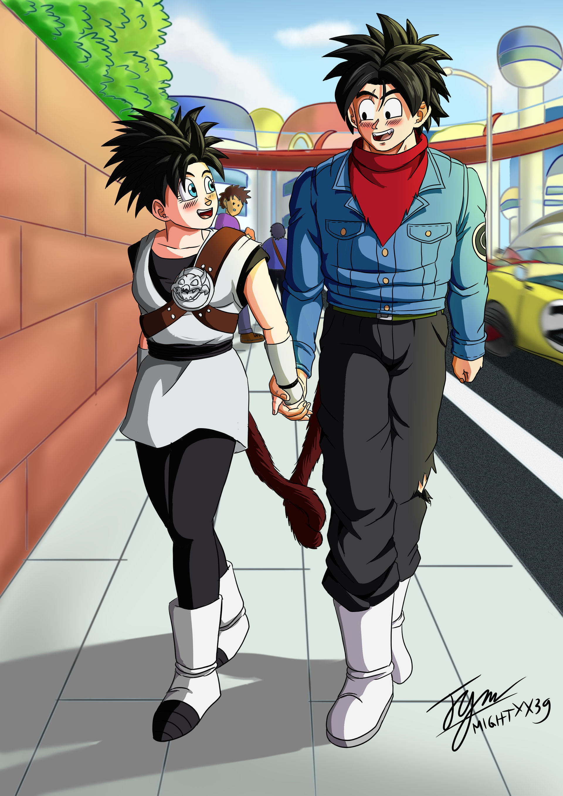 DBOC: Tatsoi and Pinachie's Date by MightyX39 on DeviantArt