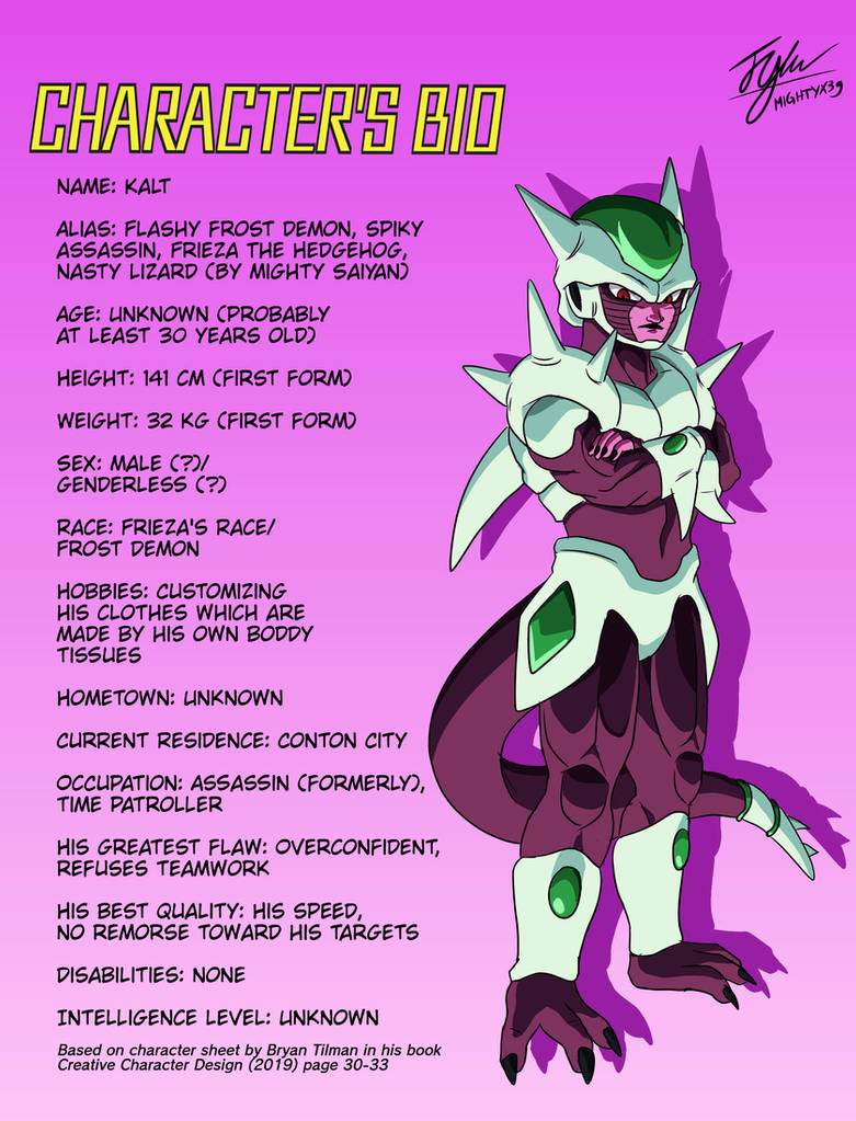 DBOC Profile: Kalt by MightyX39 on DeviantArt