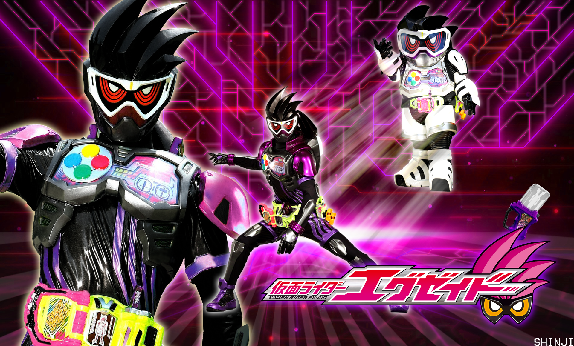 Kamen Rider Genm Action Gamer Wallpaper