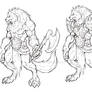 Night Wolf Character Sketch - Black Claw(Werewolf)