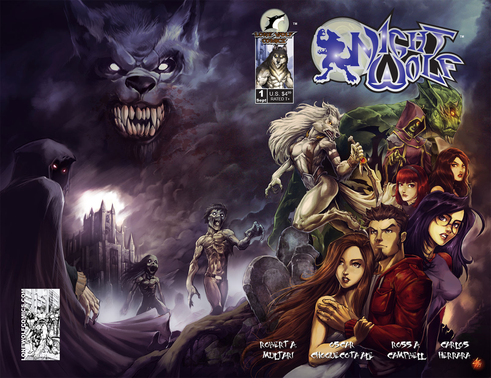 Night Wolf Comic Book Issue #1 Cover
